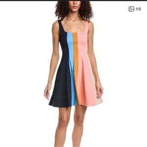 STAUD Land and Sea Stripe Wells Mini Dress